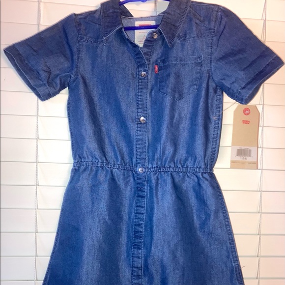 Girls Levi’s Shirt Dress, size small - Picture 3 of 7